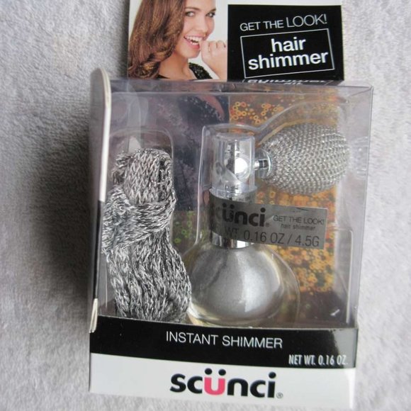 Scunci Instant Hair Shimmer Sparkling Glimmer Glitter Pink Silver Gold Ribbon - Picture 13 of 16